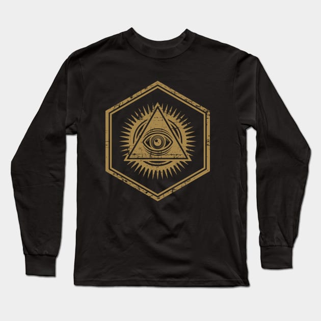 Illuminati Long Sleeve T-Shirt by CTShirts